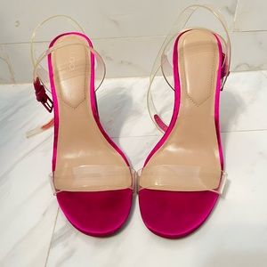 Fuchsia heels by Aldo